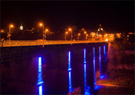 Кам’янець-Подільский отримав нову «родзинку» - нічну підсвітку Новопланівського мосту