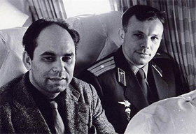 Пєсков був першим, хто взяв інтерв’ю у Юрія Гагаріна