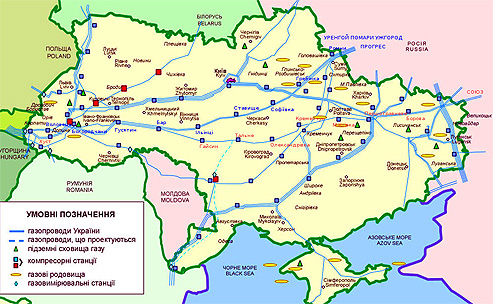 Схема ГТС України