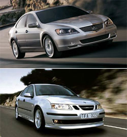 Acura та Saab