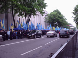 Міліція каже, що сьогодні демонстранти нічого не порушили