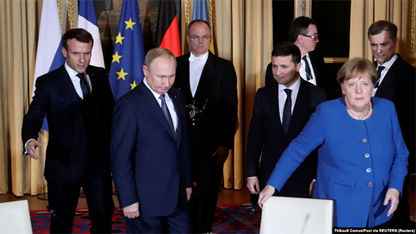 Востаннє лідери так званої «нормандської четвірки» – України, Німеччини, Франції та Росії – зустрічалися 9 грудня 2019 року в Парижі
