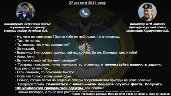 З матеріалів ГРУ МО про силове захоплення Криму у 2014 році